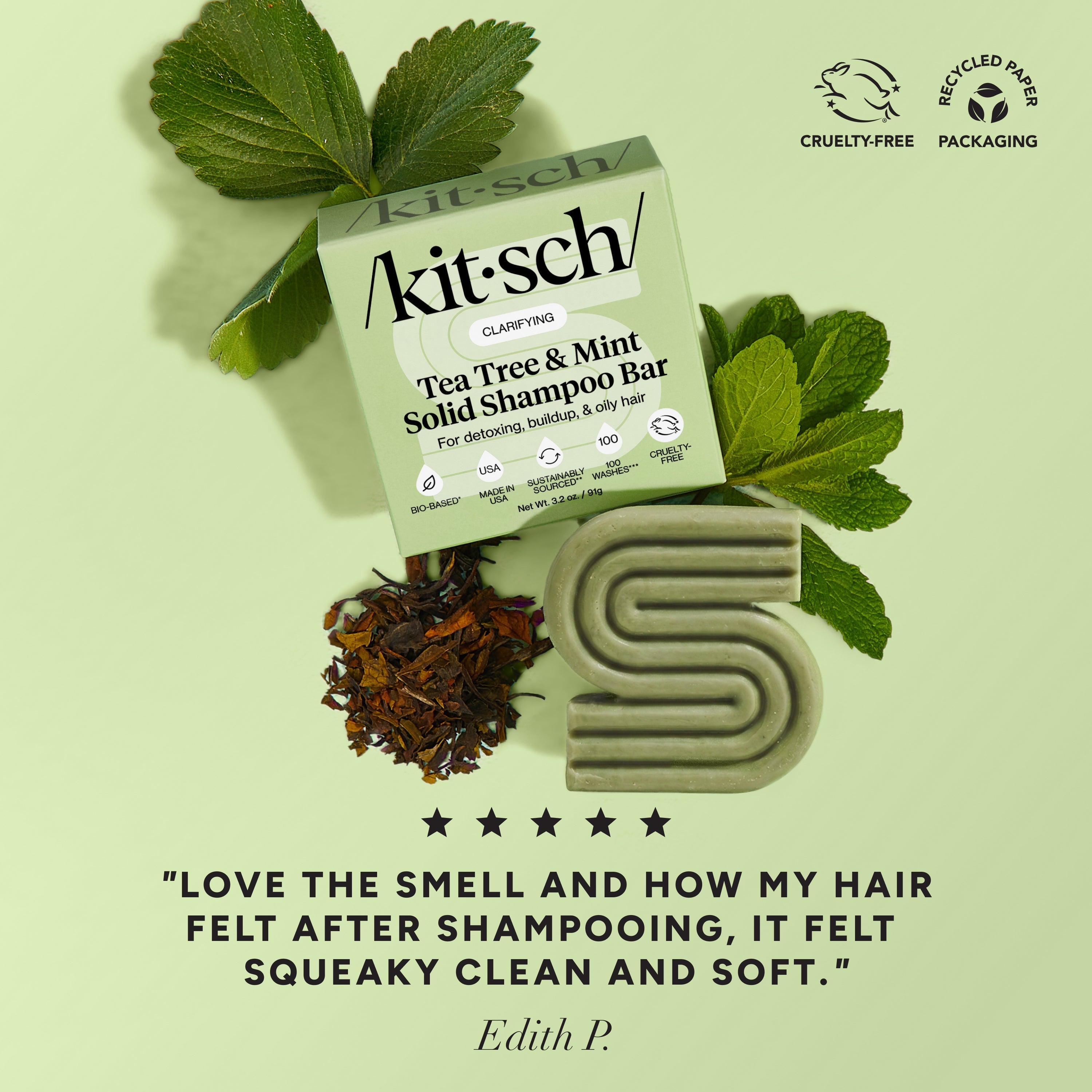 Tea Tree & Mint Clarifying Shampoo Bar