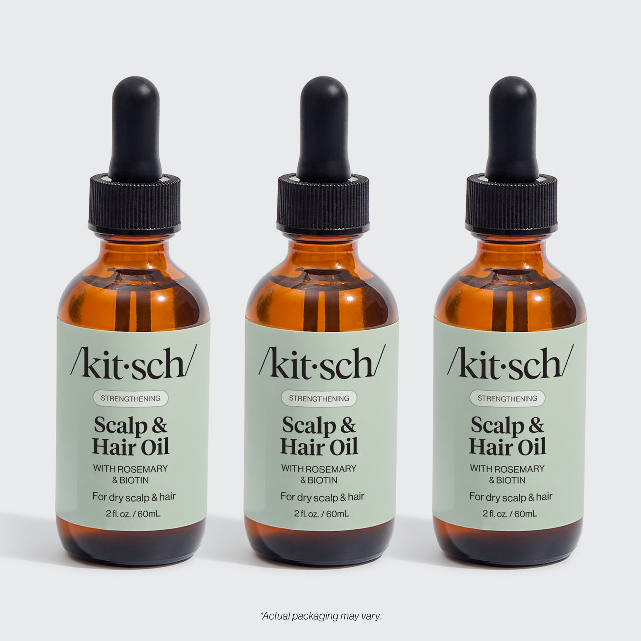 Strengthening Rosemary & Biotin Scalp & Hair Oil - 2fl oz./60mL - Strengthening Rosemary & Biotin Scalp & Hair Oil 3 Pack